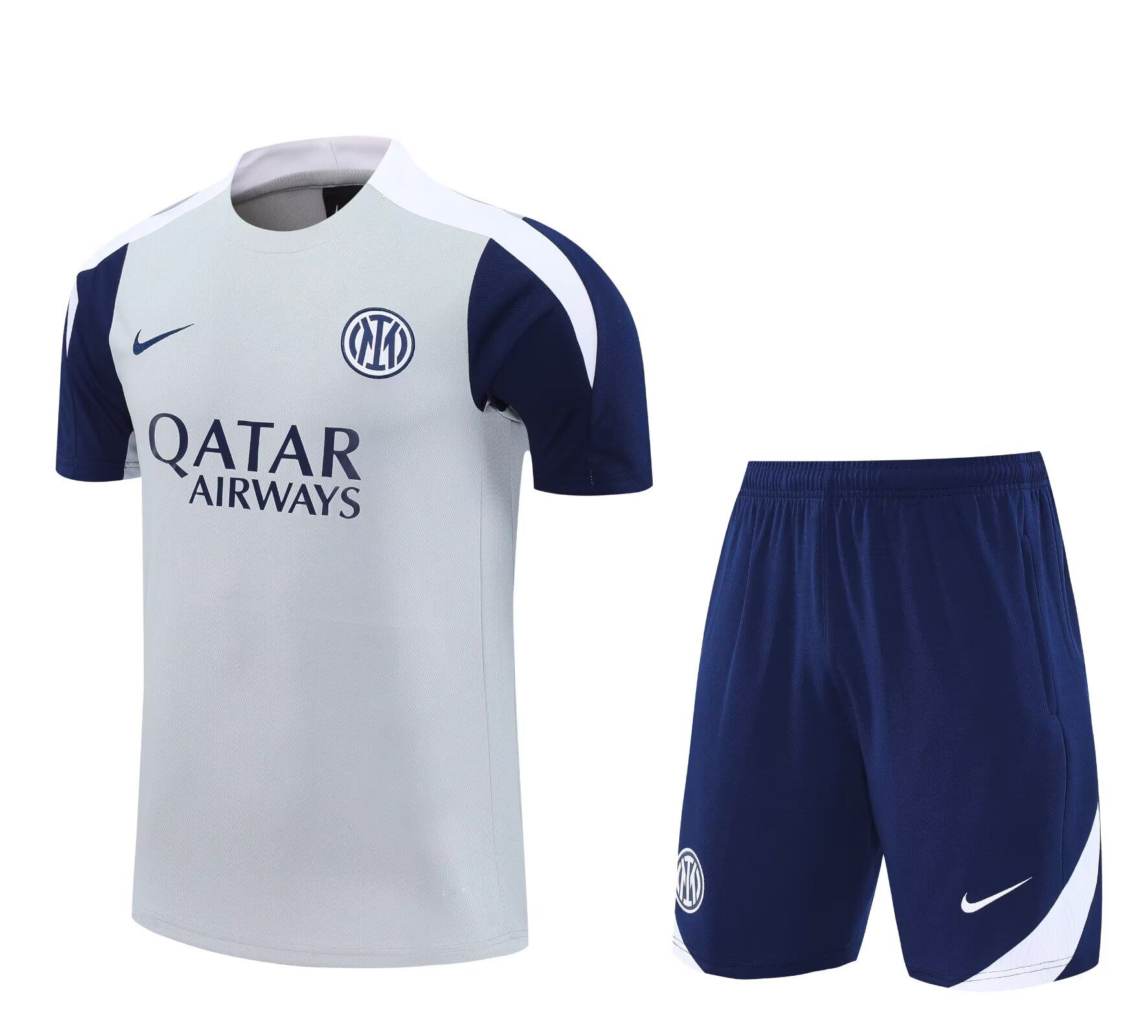 AAA Quality PSG 25/26 Grey/Navy Blue Training Kit Jerseys